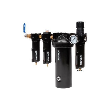 Arrow Pneumatics Arrow StageAir Desiccant Dryer C7612XL, Zinc & Aluminum Bowl, 1/2" NPT, 250 PSI C7612XL